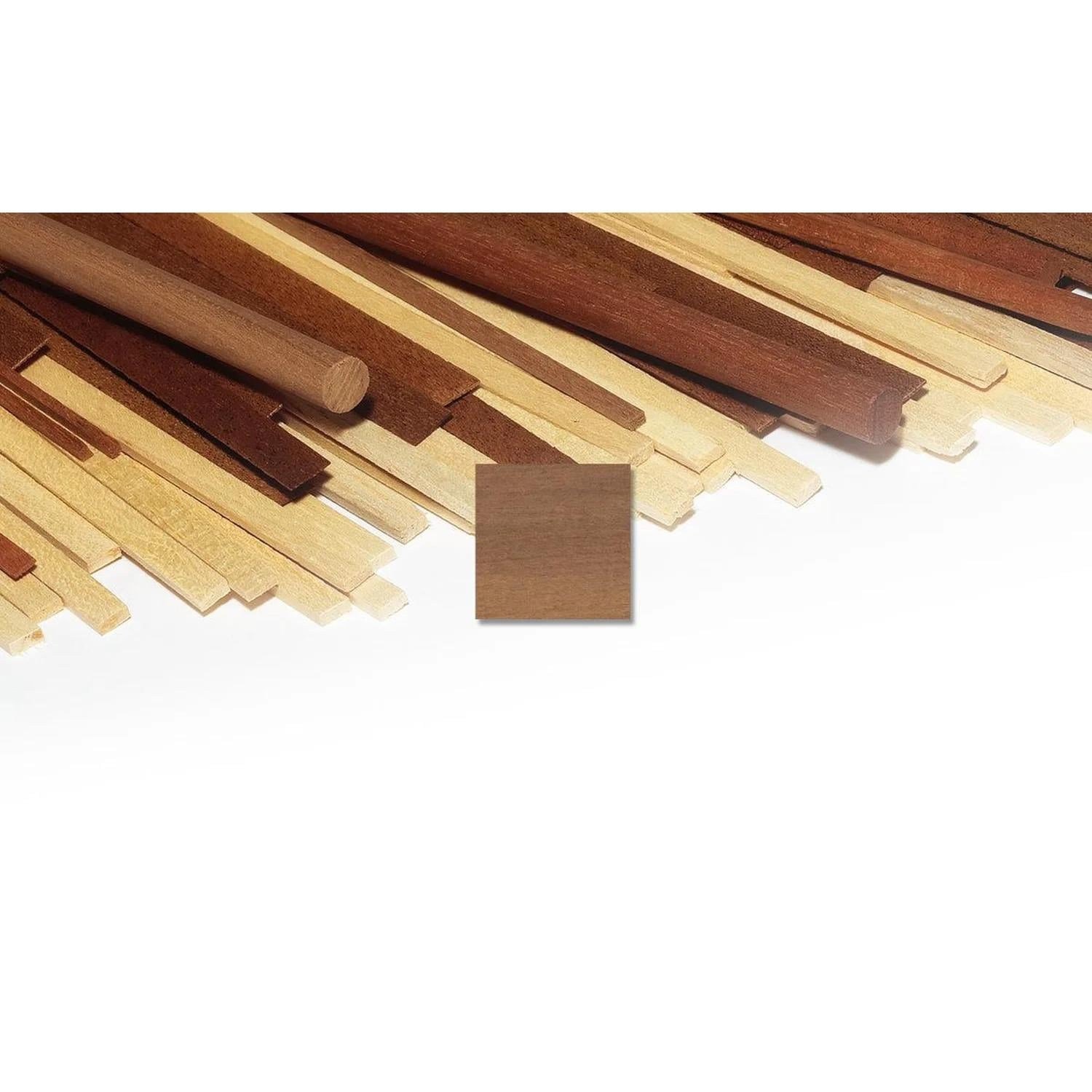Occre 180125 Walnut Ahşap Çıta, 2x5x1000 mm. 10 Adet