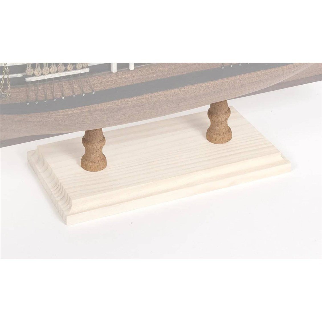 Occre 19131 Tekne Sergileme Altlığı için H:57 mm., Ø40 mm. Ahşap Destekler, 2 Adet