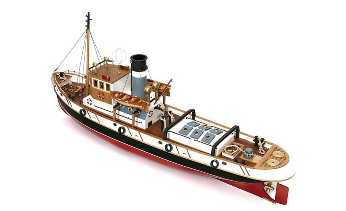 Occre 61001 1/30 Ölçek, Ulises R/C Dönüştürülebilir Römorkör Ahşap Model Kiti