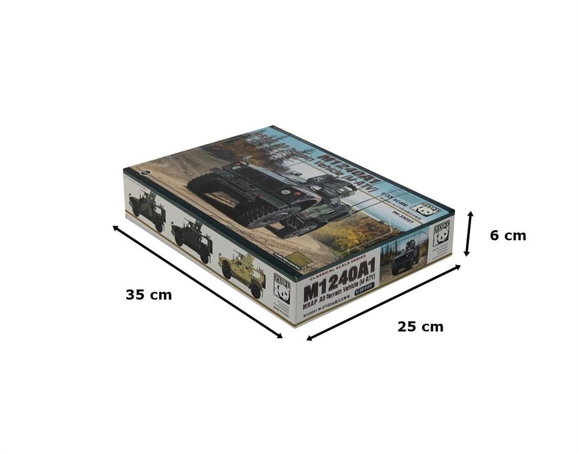 Panda Hobby 35027 1/35 Ölçek, M1240A1 MRAP (M-ATV) Askeri Araç, Plastik Model kiti