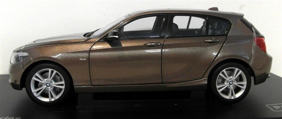 Paragon 97006 1/18 Ölçek, BMW F20 (1.Seri) Sparkling Bronze Sergilemeye Hazır Metal Araba Modeli
