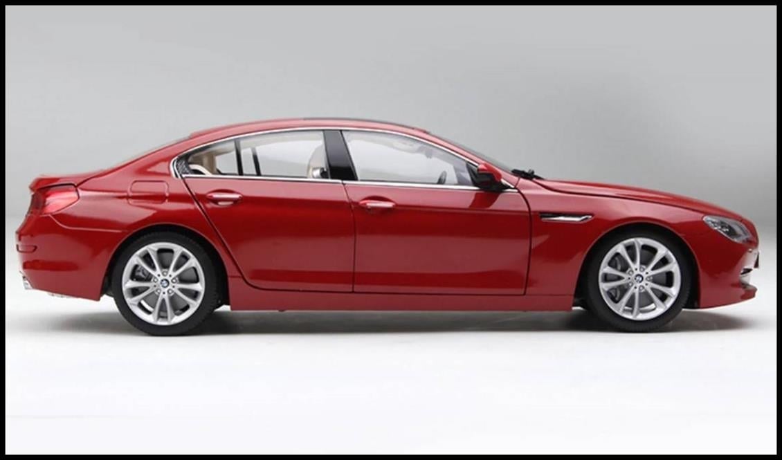 Paragon 97033 1/18 Ölçek, BMW F06 650i GC Melbourne Red Sergilemeye Hazır Metal Araba Modeli