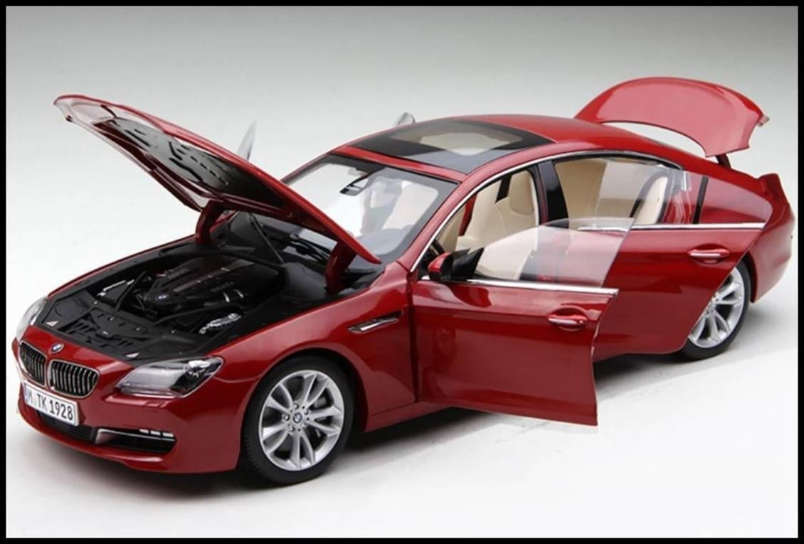 Paragon 97033 1/18 Ölçek, BMW F06 650i GC Melbourne Red Sergilemeye Hazır Metal Araba Modeli