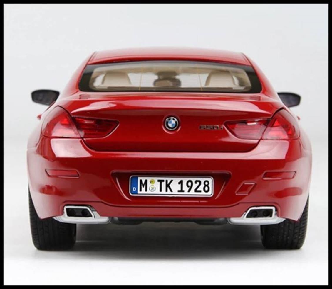 Paragon 97033 1/18 Ölçek, BMW F06 650i GC Melbourne Red Sergilemeye Hazır Metal Araba Modeli