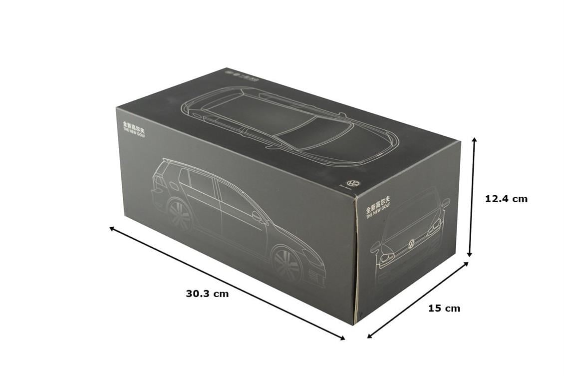 Paudi Model 2280S 1/18 Ölçek, Volkswagen Golf A7, Gümüş, Sergilemeye Hazır Metal Araba Modeli