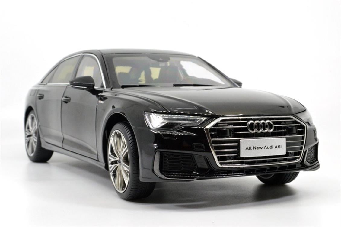 Paudi Model 2356BK 1/18 Ölçek, 2019 Audi A6L, Siyah, Sergilemeye Hazır Metal Araba Modeli