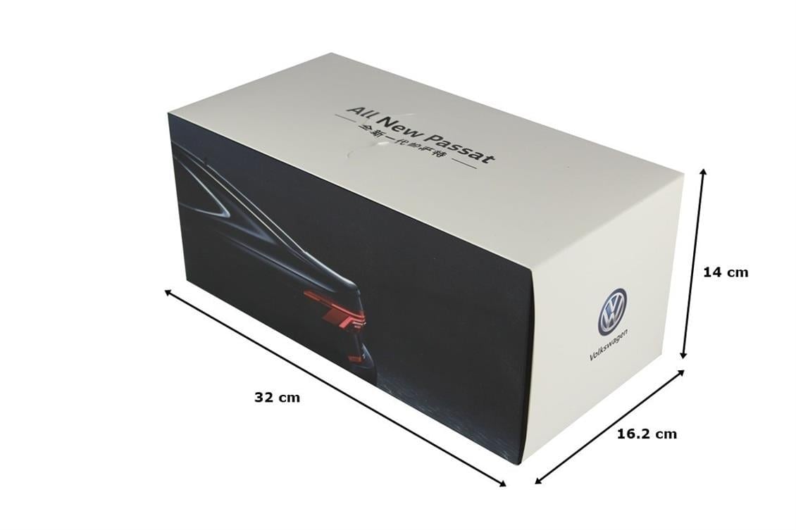 Paudi Model 2369BK 1/18 Ölçek, 2016 Volkswagen Passat, Siyah, Sergilemeye Hazır Metal Araba Modeli