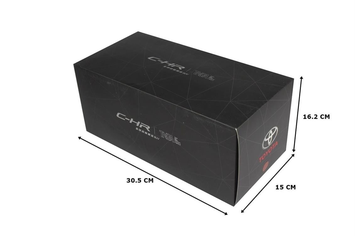 Paudi Model 2533R 1/18 Ölçek, 2019 Toyota CHR, Kırmızı, Sergilemeye Hazır Metal Araba Modeli
