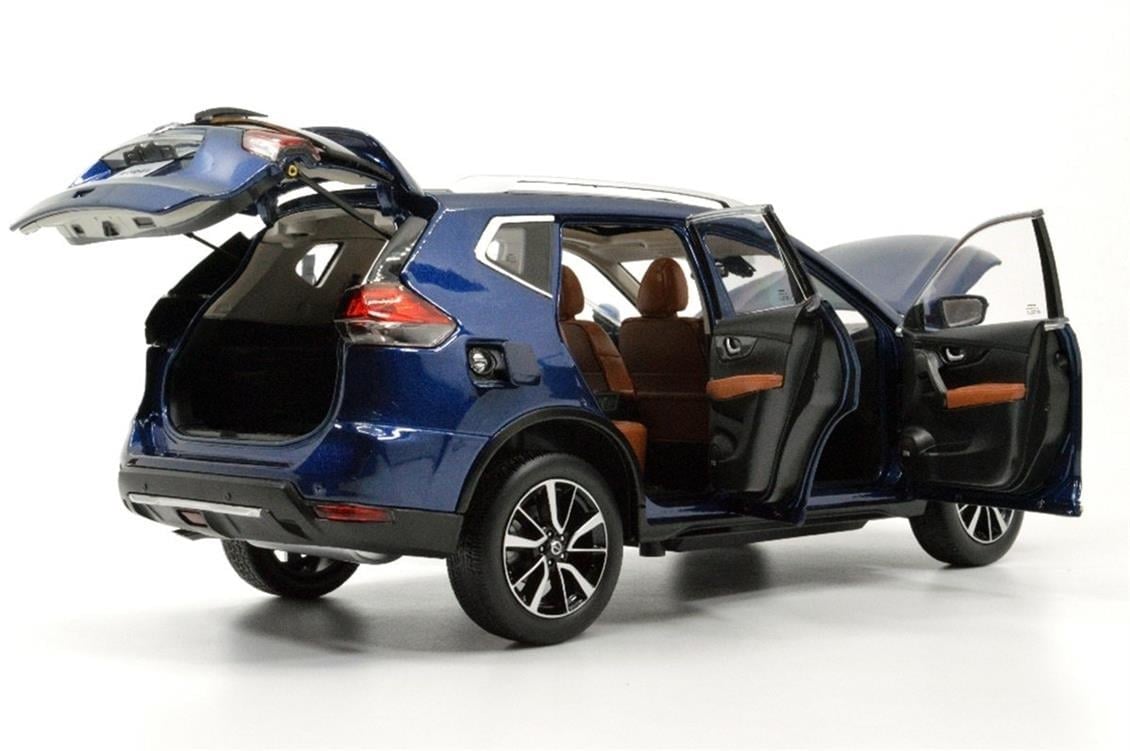 Paudi Model 5535EW 1/18 Ölçek, 2019 Nissan X-TRAIL, Beyaz, Sergilemeye Hazır Metal Araba Modeli