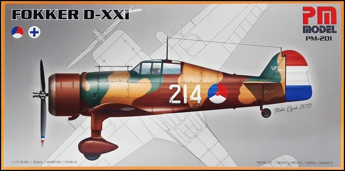 PM Model 201 1/72 Ölçek, Fokker D-XXI Avcı Uçağı, Plastik Model kiti
