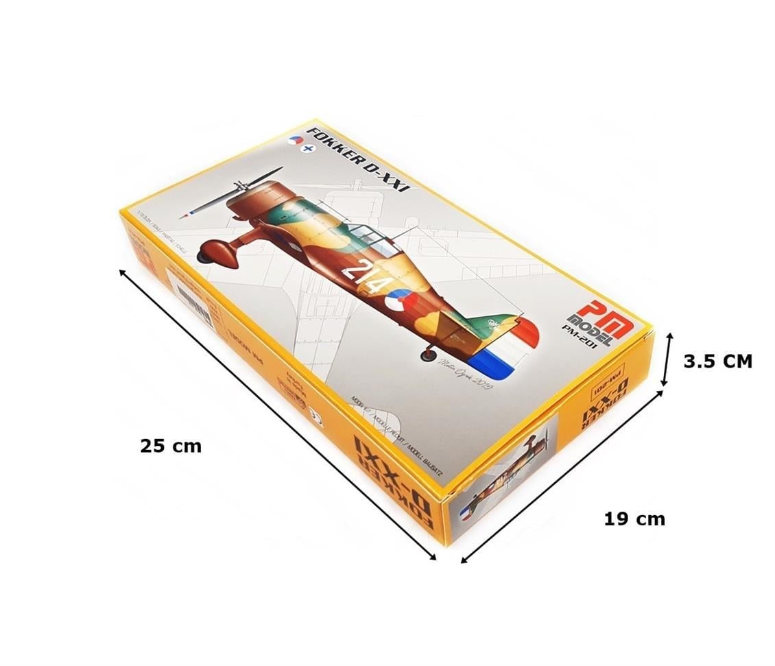 PM Model 201 1/72 Ölçek, Fokker D-XXI Avcı Uçağı, Plastik Model kiti