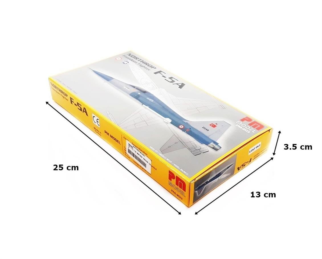 PM Model 203 1/72 Ölçek, F-5A Northrop Freedom Fighter Eğitim Uçağı, Plastik Model kiti