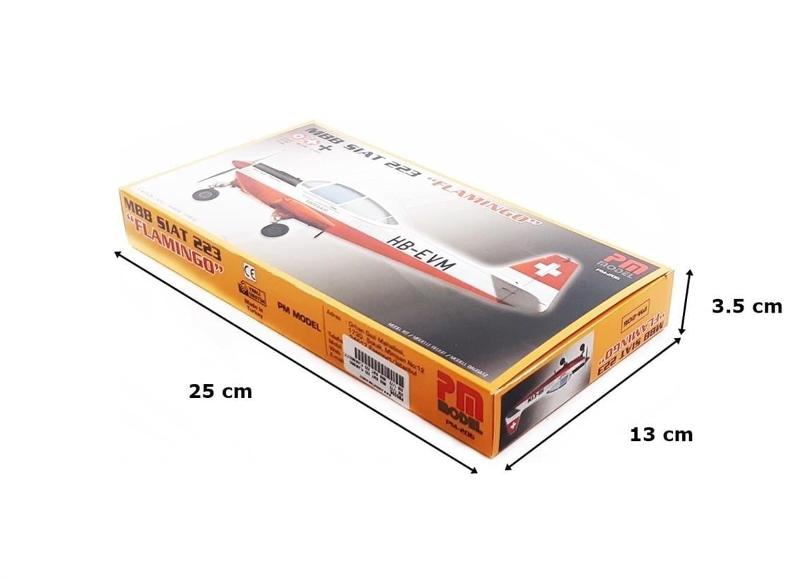 PM Model 206 1/72 Ölçek, MBB Siat 223 Flamingo Eğitim Uçağı, Plastik Model kiti