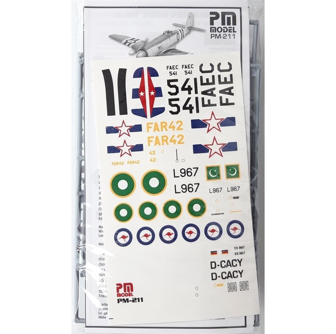 PM Model 211 1/72 Ölçek, Hawker Sea Fury FB11 Avcı Uçağı, Plastik Model kiti
