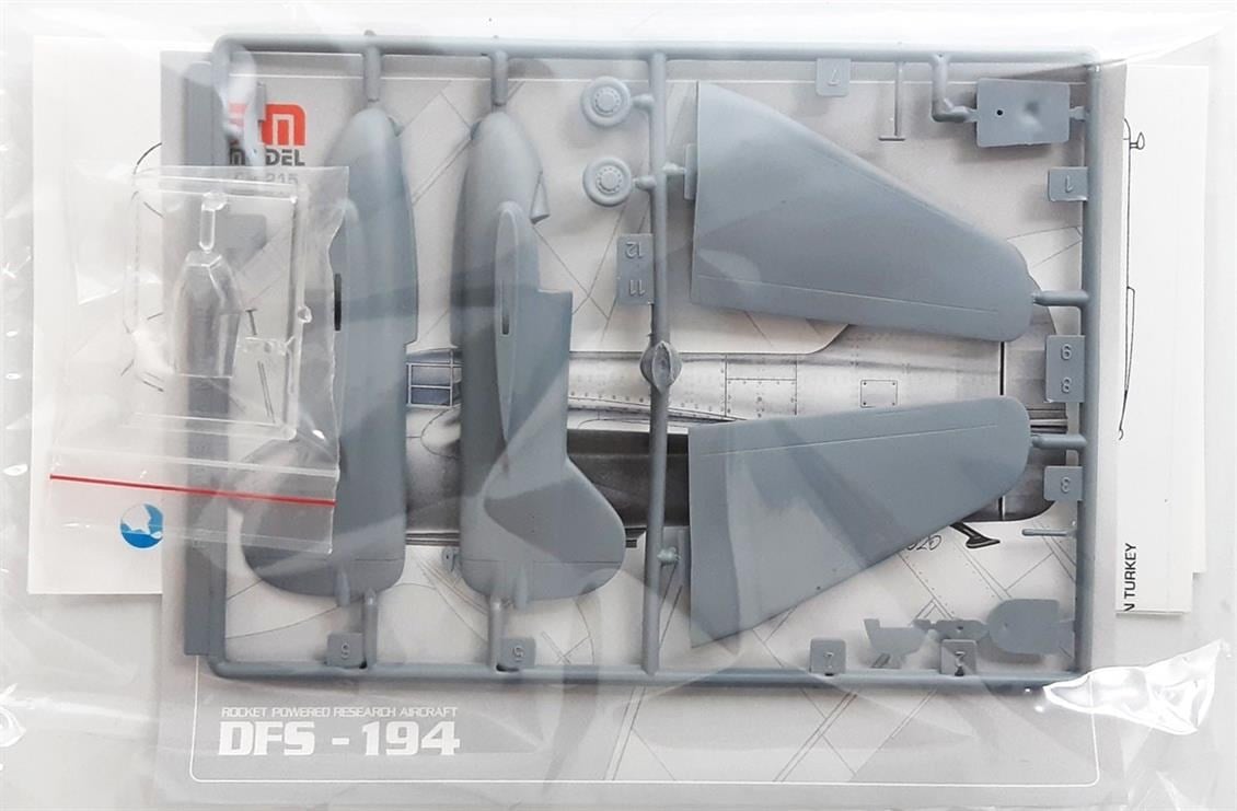 PM Model 215 1/72 Ölçek, DFS-194 Roket Motorlu Uçak, Plastik Model kiti
