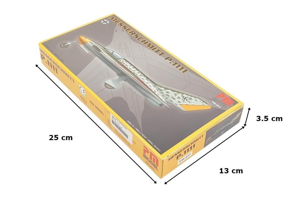 PM Model 217 1/72 Ölçek, Messerschmitt P.1111 Avcı Uçağı, Plastik Model kiti