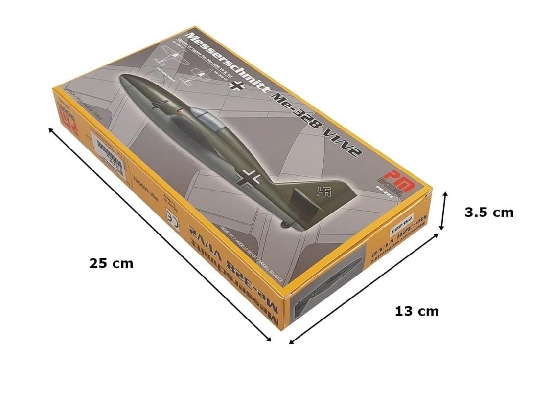PM Model 223 1/72 Ölçek, Me-328 V1/V2 Savaş Uçağı, Plastik Model kiti