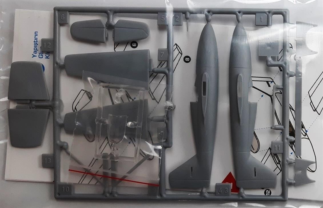PM Model 223 1/72 Ölçek, Me-328 V1/V2 Savaş Uçağı, Plastik Model kiti