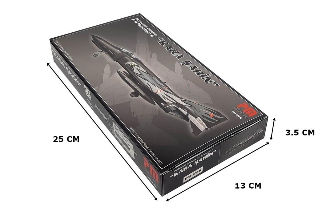 PM Model 226 1/18 Ölçek, F-4 Phantom II ( Kara Şahin ) Avcı-Bombardıman Uçağı, Plastik Model kiti