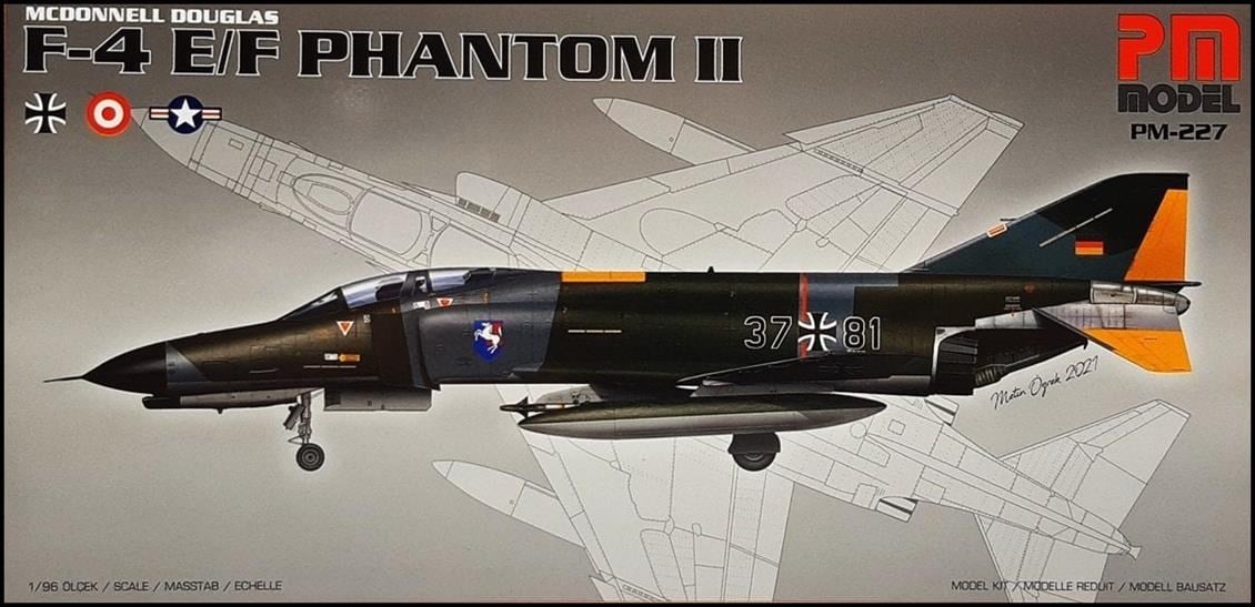 PM Model 226 1/18 Ölçek, F-4E/F Phantom II Avcı-Bombardıman Uçağı, Plastik Model kiti