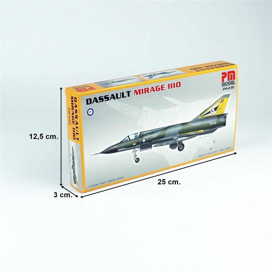 PM Model 230 1/72 Ölçek, Mirage Dassault III O Avcı Uçağı, Plastik Model kiti