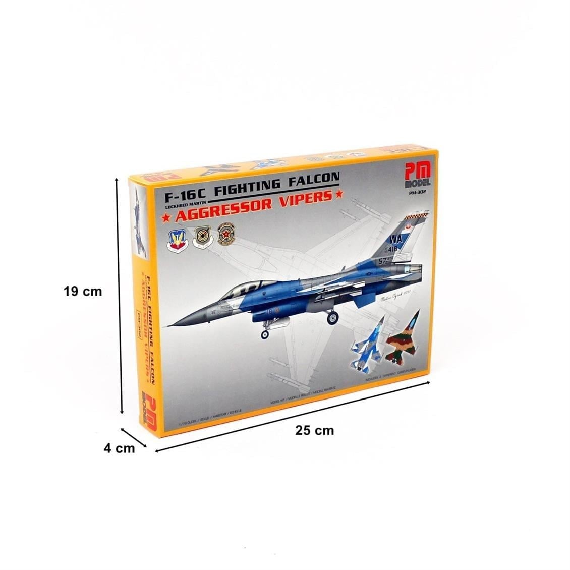 PM Model 302 1/72 Ölçek, F-16 Fighting Falcon Aggressor Vipers Avcı-Bombardıman Uçağı, Plastik Model kiti