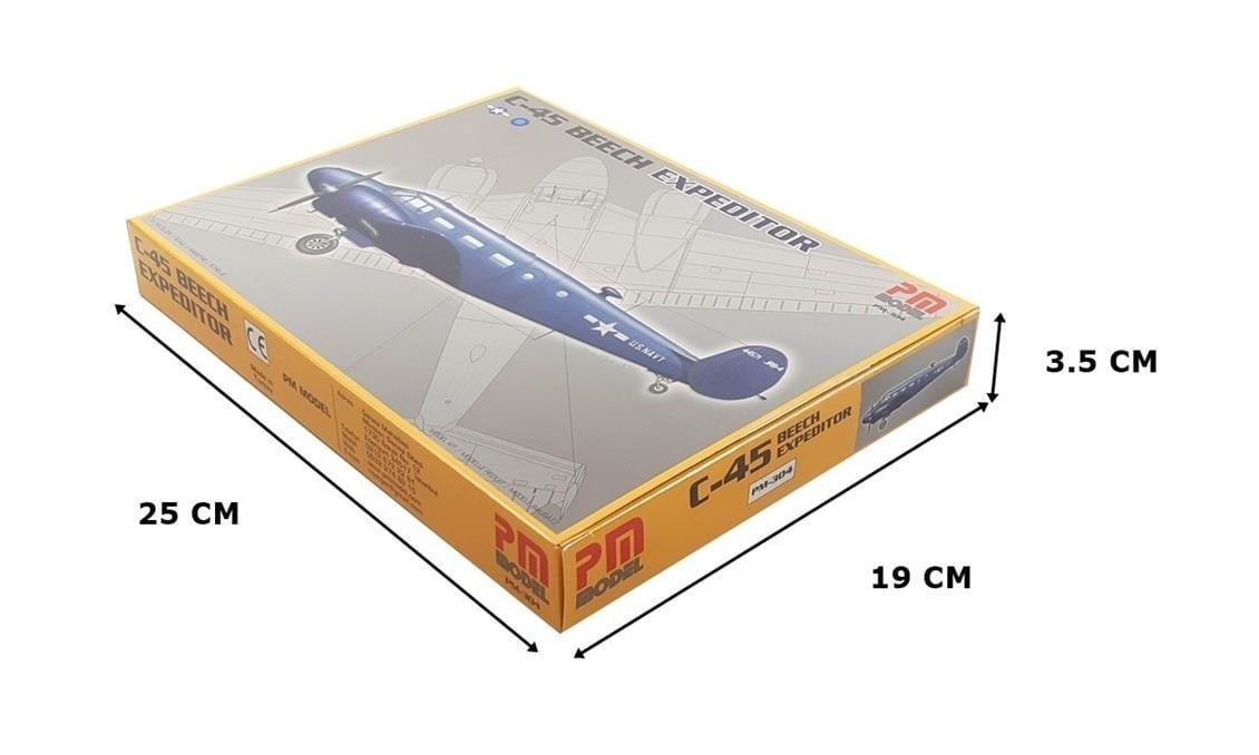 PM Model 304 1/72 Ölçek, C-45 Beech Expeditor Eğitim Ve Nakliye Uçağı, Plastik Model kiti