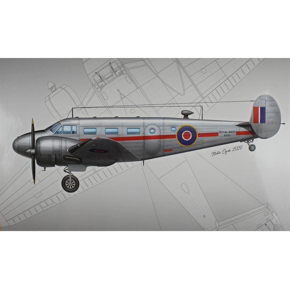 PM Model 308 1/72 Ölçek, Kraliyet Donanması Beech C-45 Expreditor Eğitim Ve Nakliye Uçağı, Plastik Model kiti