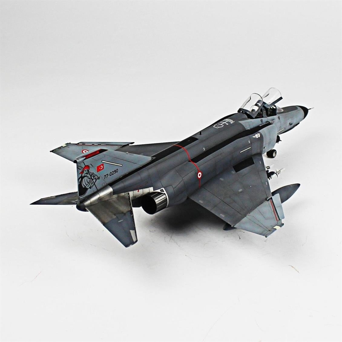 QD001 1/48 F-4E (Terminator) THKV, 5000.Phantom, TUAF,KONYA 2019 Sergilemeye Hazır Plastik Uçak Modeli
