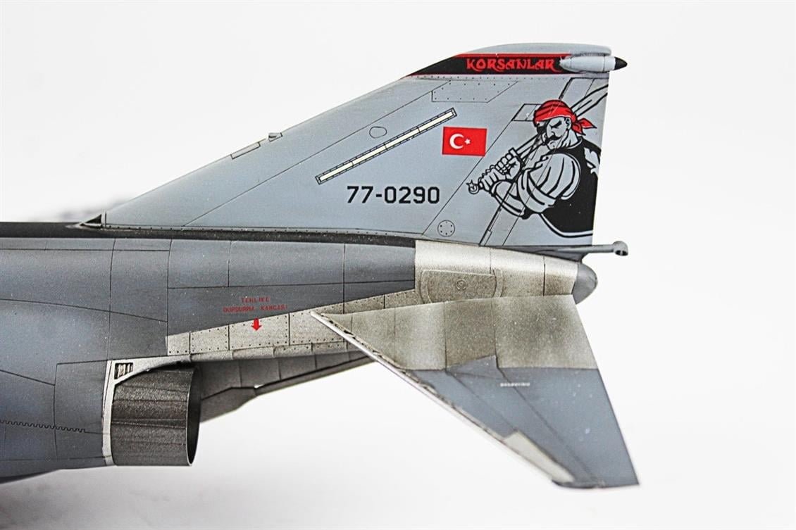 QD001 1/48 F-4E (Terminator) THKV, 5000.Phantom, TUAF,KONYA 2019 Sergilemeye Hazır Plastik Uçak Modeli