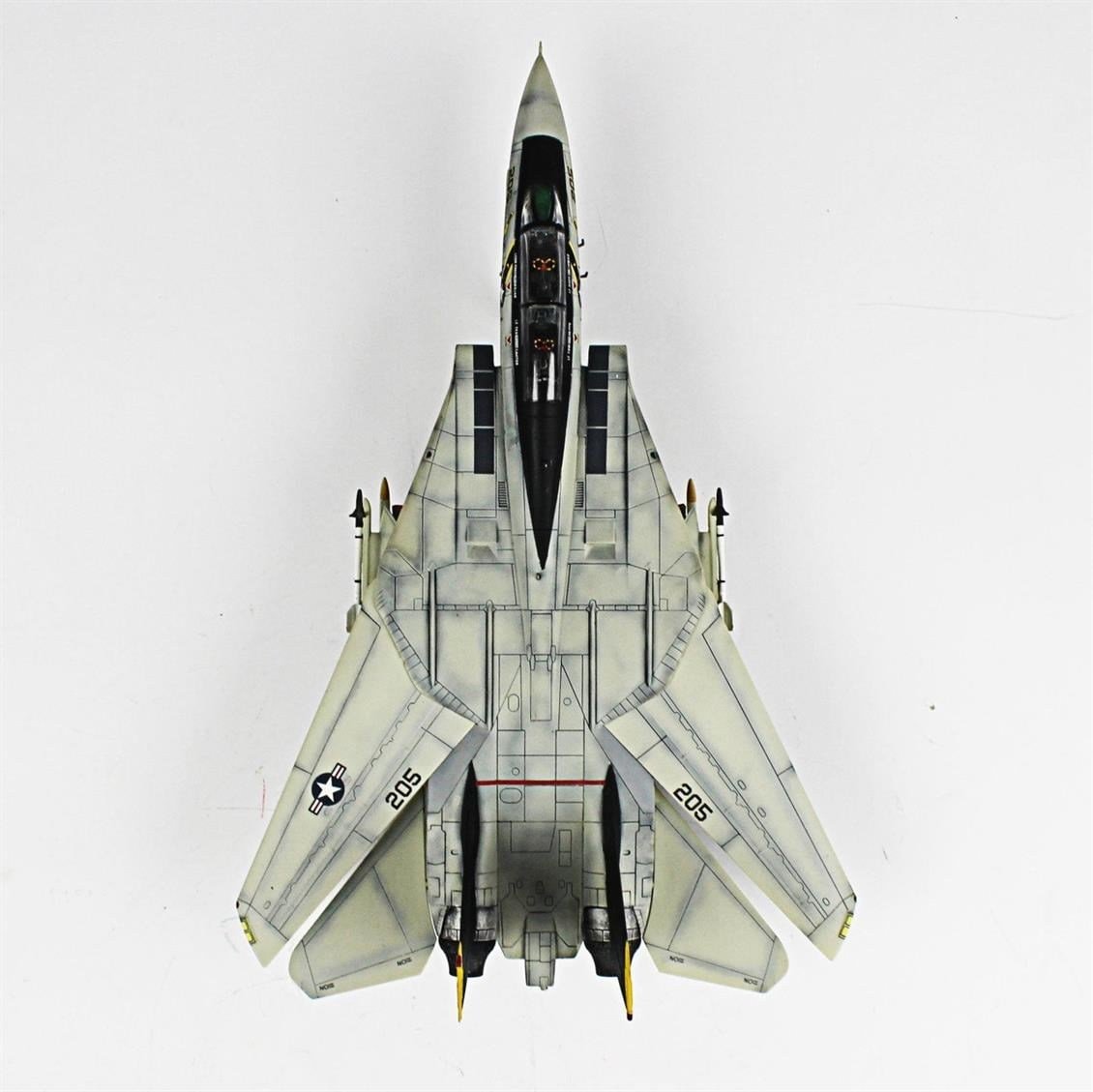 QD004 1/72 F-14A Tomcat Sergilemeye Hazır Plastik Uçak Modeli