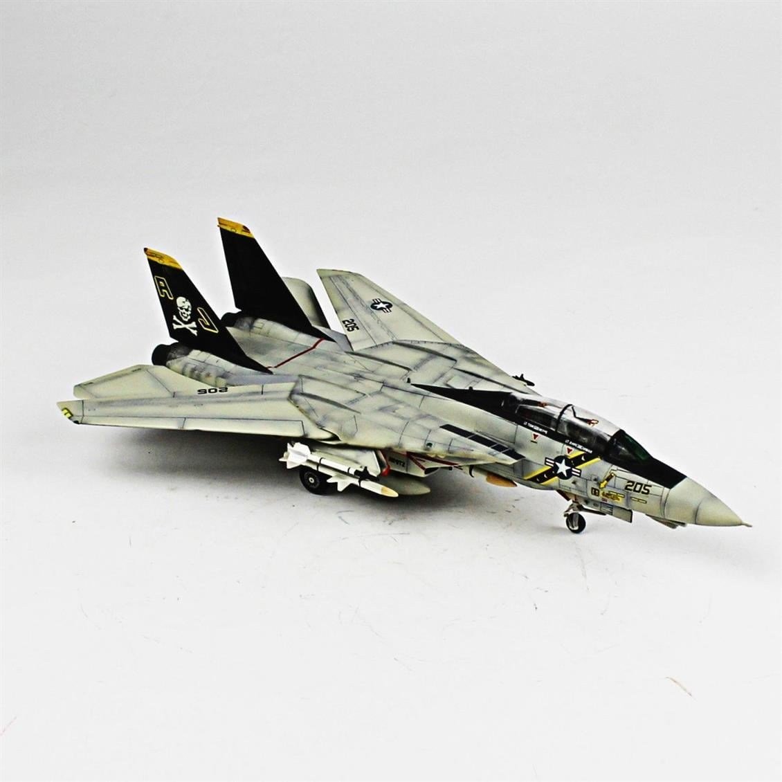 QD004 1/72 F-14A Tomcat Sergilemeye Hazır Plastik Uçak Modeli