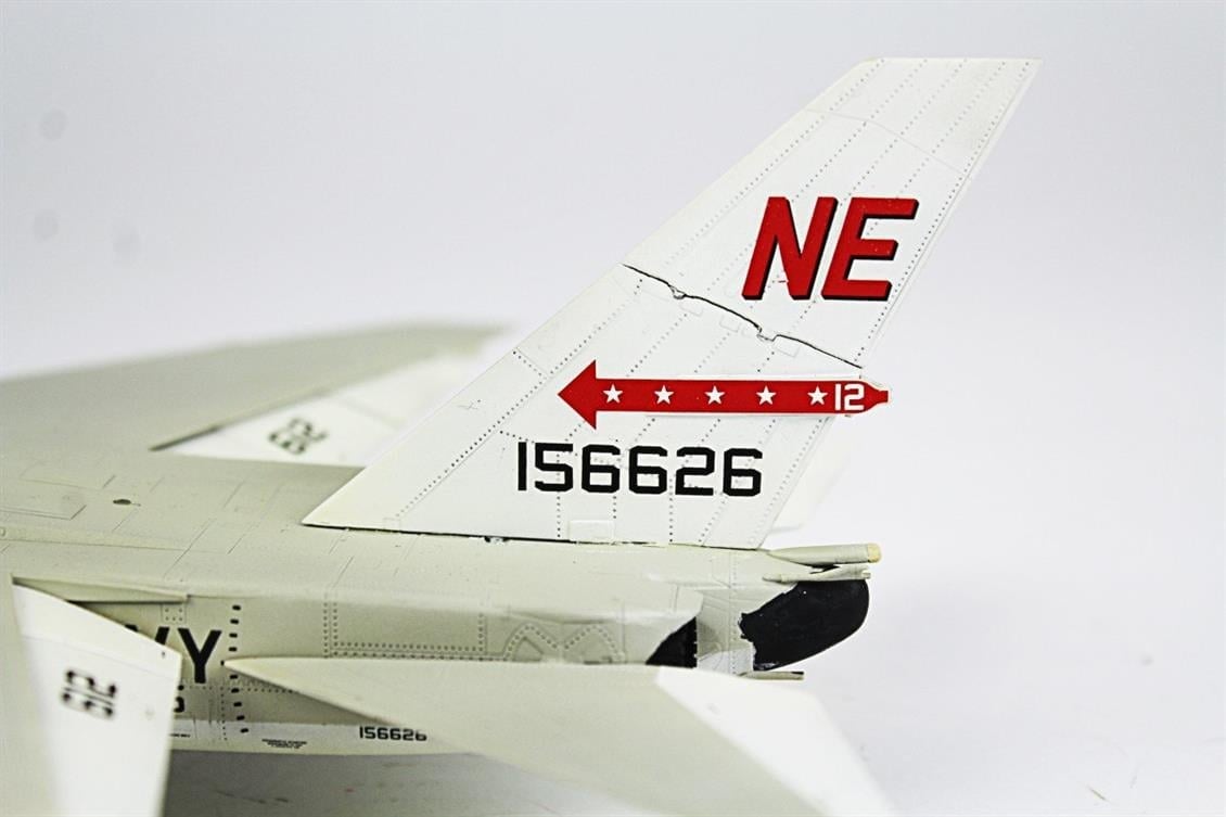 QD007 1/72 A-5C Vigilante Sergilemeye Hazır Plastik Uçak Modeli