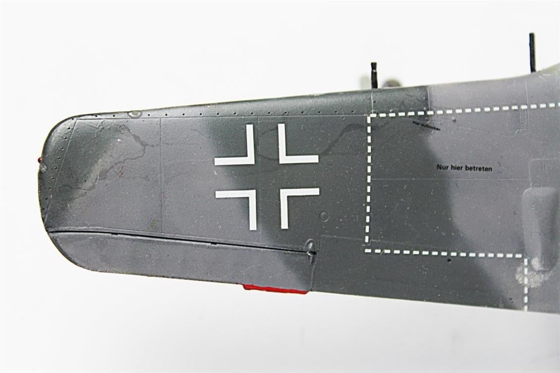 QD023 1/48 Focke-Wulf 190 A-5 Sergilemeye Hazır Plastik Uçak Modeli