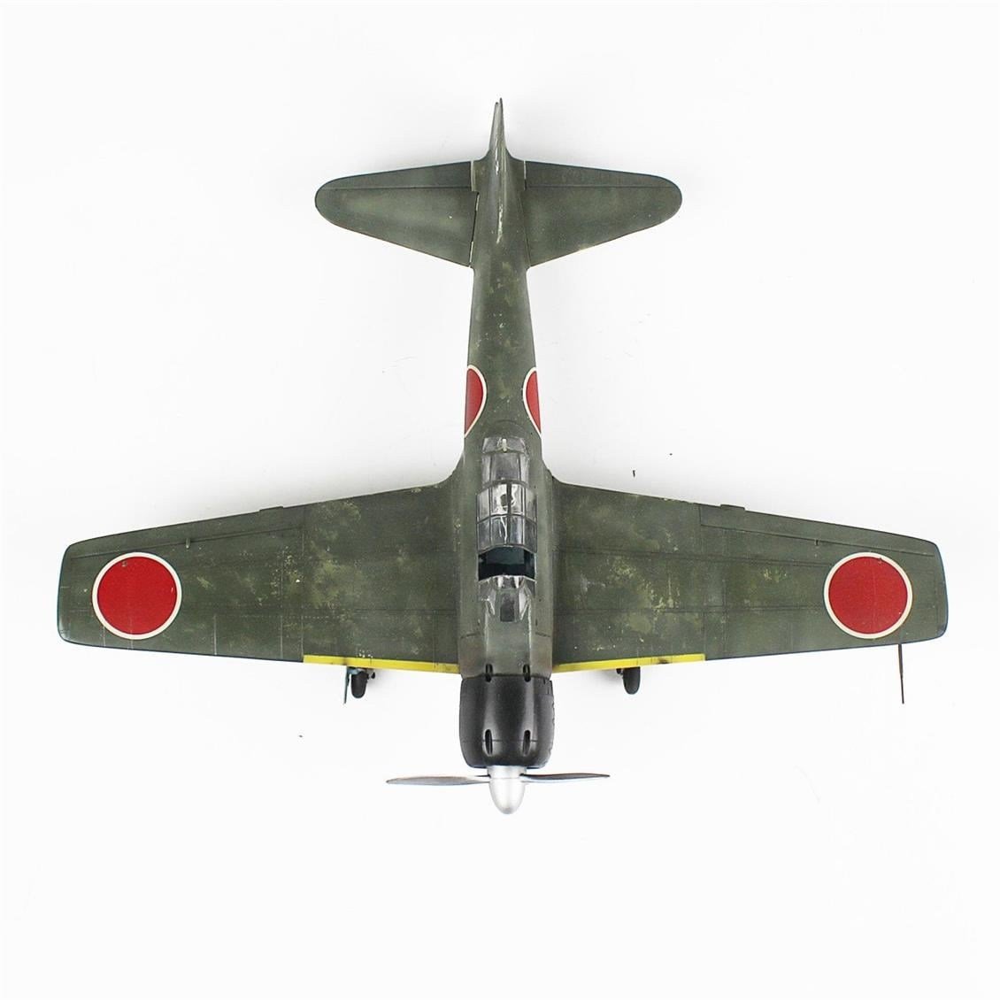 QD028 1/48 A6M Zero Fighter Sergilemeye Hazır Plastik Uçak Modeli