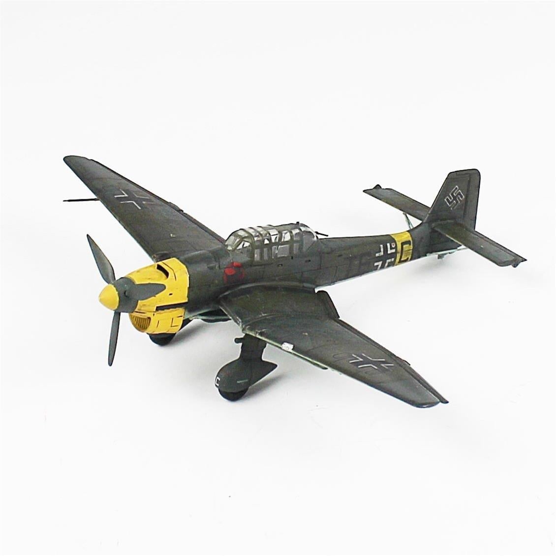 QD039 1/72 Stuka Sergilemeye Hazır Plastik Uçak Modeli