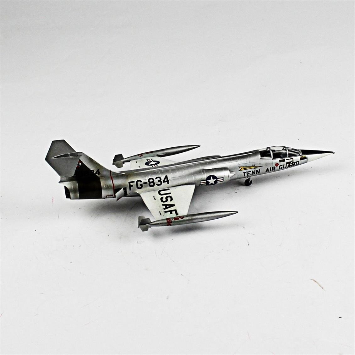QD050 1/72 F-104C Starfighter Sergilemeye Hazır Plastik Uçak Modeli