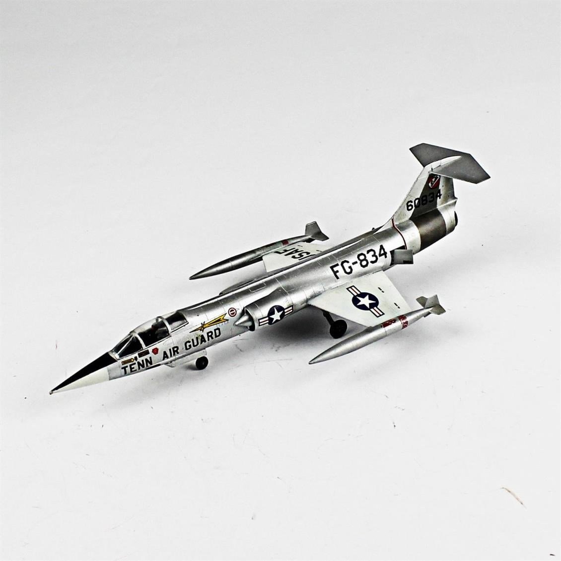QD050 1/72 F-104C Starfighter Sergilemeye Hazır Plastik Uçak Modeli