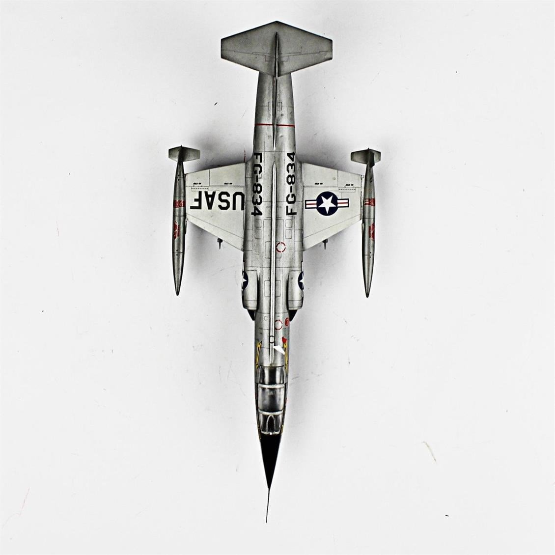 QD051 1/72 F-104C Starfighter Sergilemeye Hazır Plastik Uçak Modeli
