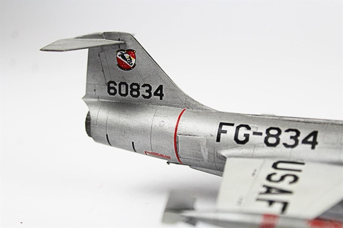 QD051 1/72 F-104C Starfighter Sergilemeye Hazır Plastik Uçak Modeli