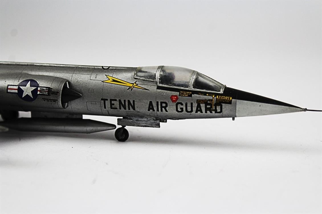 QD051 1/72 F-104C Starfighter Sergilemeye Hazır Plastik Uçak Modeli