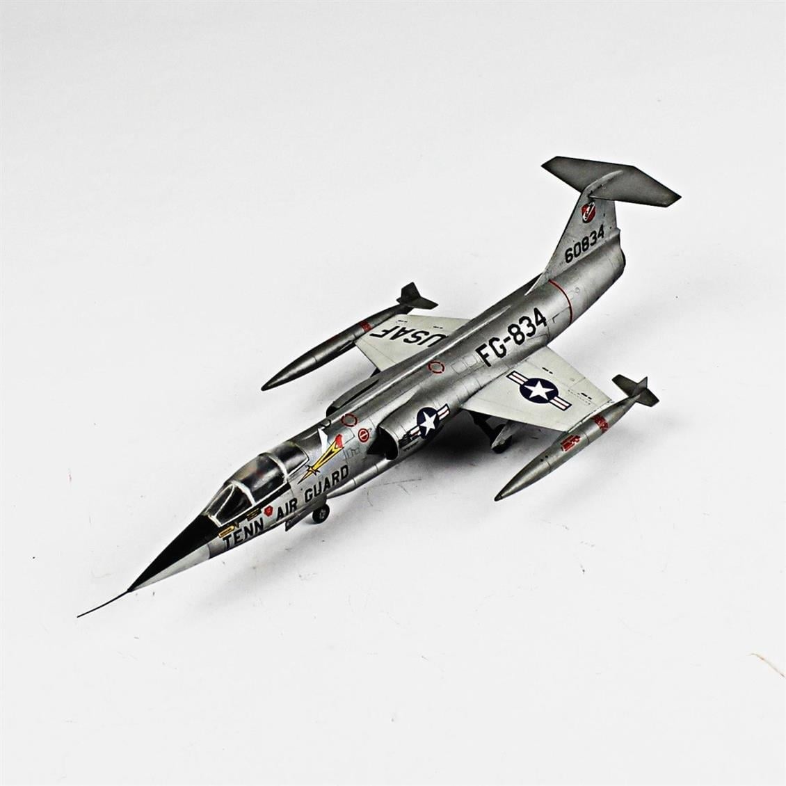 QD051 1/72 F-104C Starfighter Sergilemeye Hazır Plastik Uçak Modeli