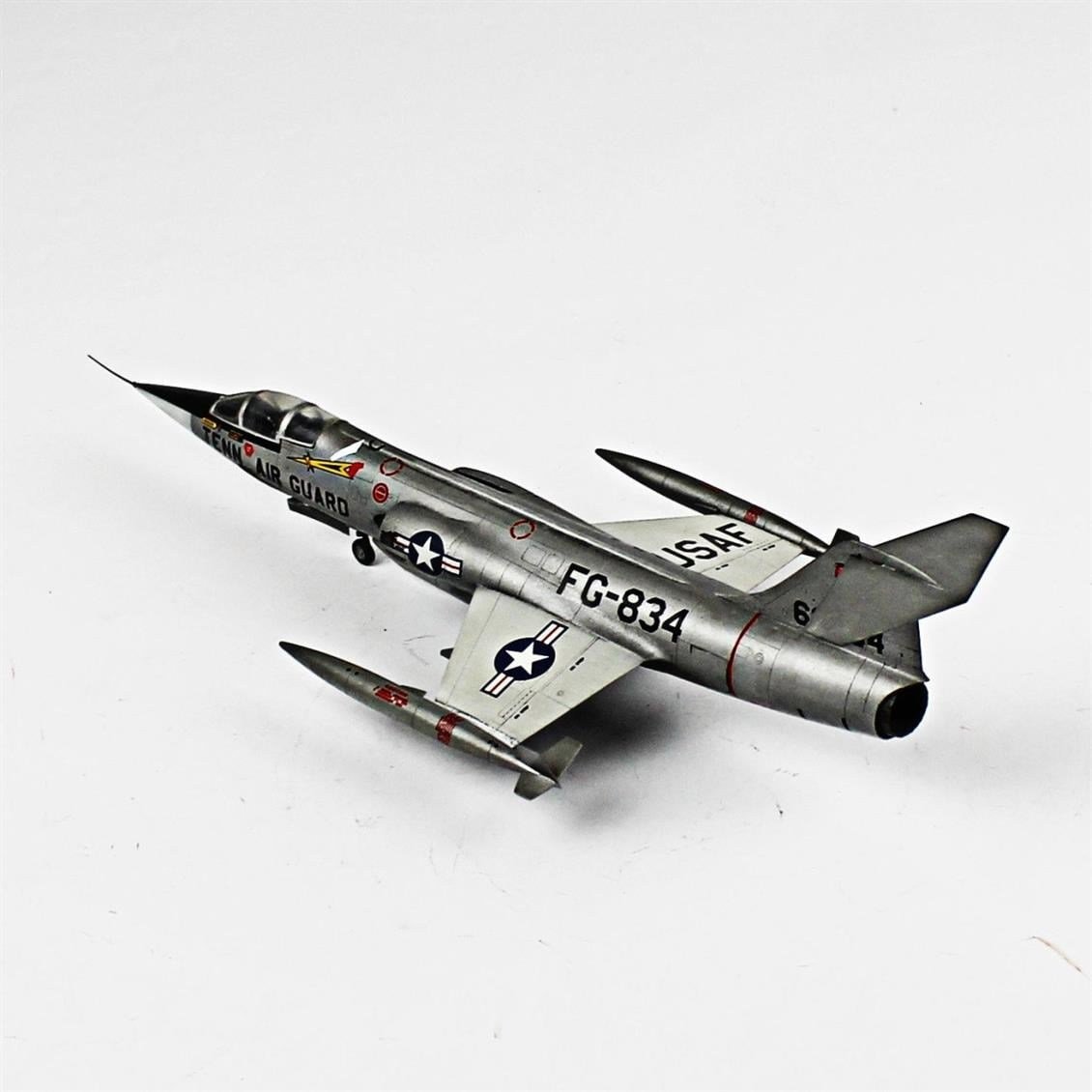 QD051 1/72 F-104C Starfighter Sergilemeye Hazır Plastik Uçak Modeli