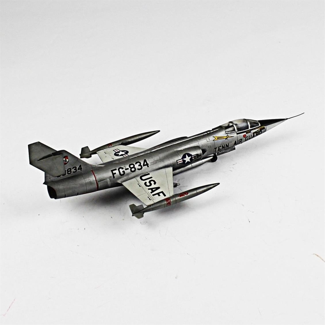 QD051 1/72 F-104C Starfighter Sergilemeye Hazır Plastik Uçak Modeli