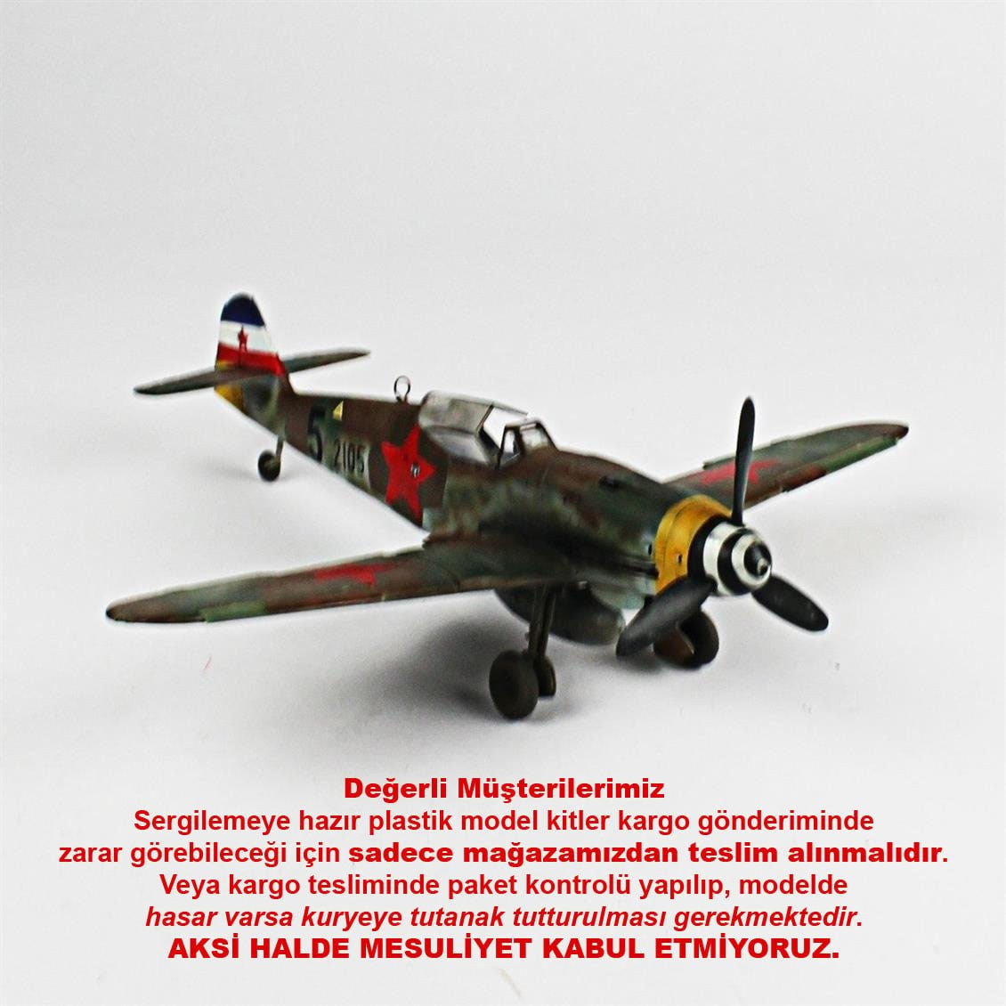 QD071 1/32 Messerschmitt Bf 109 G-10 Sergilemeye Hazır Plastik Uçak Modeli