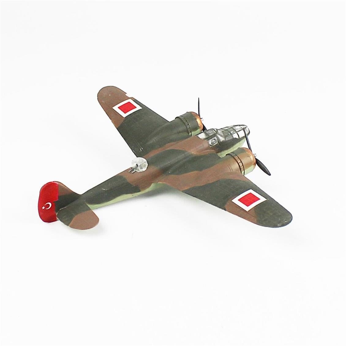 QD080 1/72 Bristol Blenheim MK5 Sergilemeye Hazır Plastik Uçak Modeli