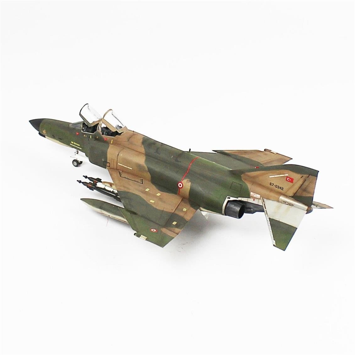 QD081 1/72 F-4E Phantom II Sergilemeye Hazır Plastik Uçak Modeli