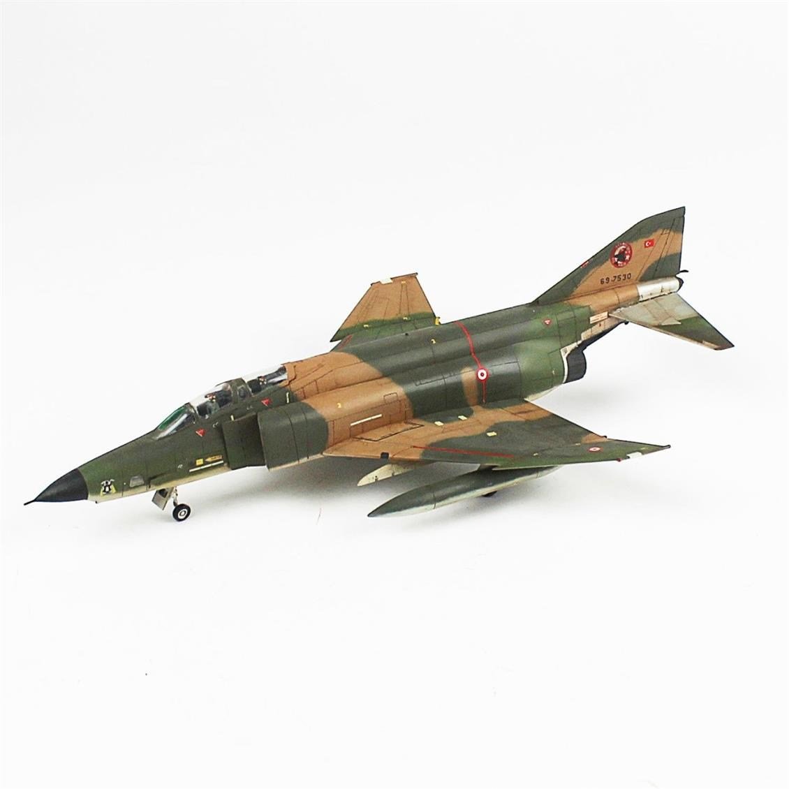 QD082 1/72 RF-4E Phantom II Sergilemeye Hazır Plastik Uçak Modeli