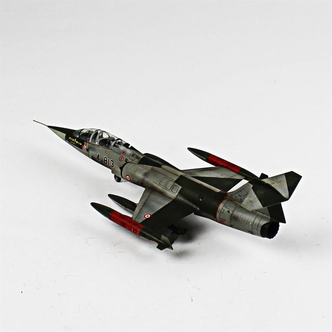 QD086 1/72 TF-104G Starfighter Sergilemeye Hazır Plastik Uçak Modeli