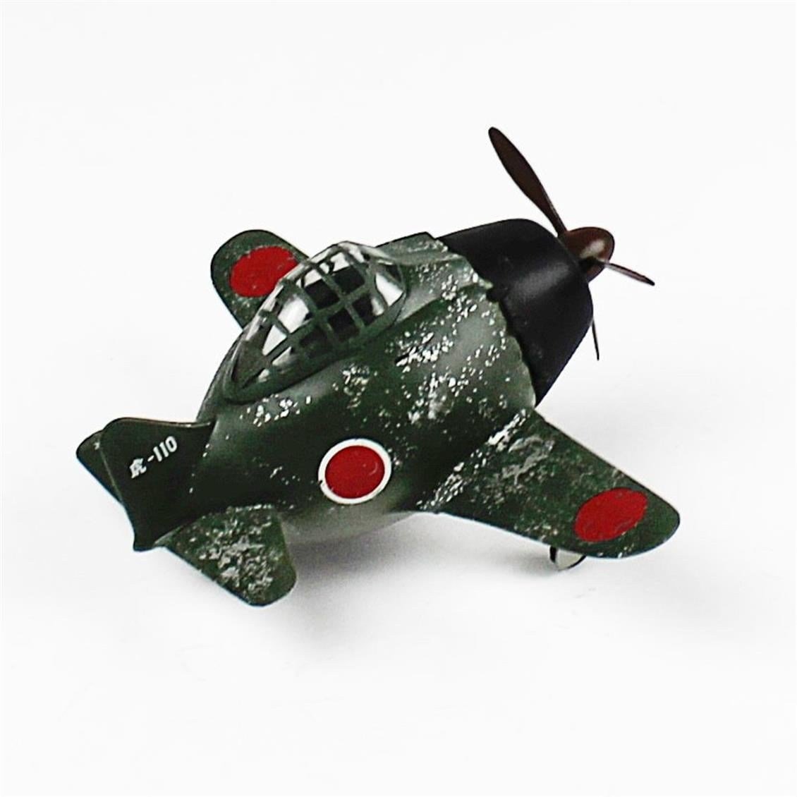 QD090 Egg Plane Zero Fighter Sergilemeye Hazır Plastik Uçak Modeli